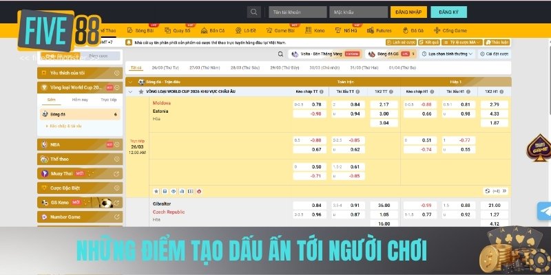 Những điểm tạo dấu ấn tới người chơi 